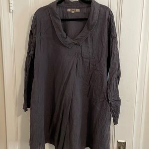FLAX portrait collar tunic.